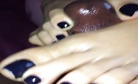 Pink Pajama Heaven Blue Footjob
