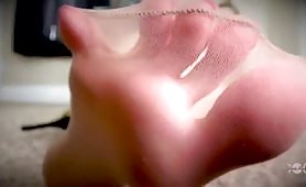 Olivia Rose worship sweaty nylon feet